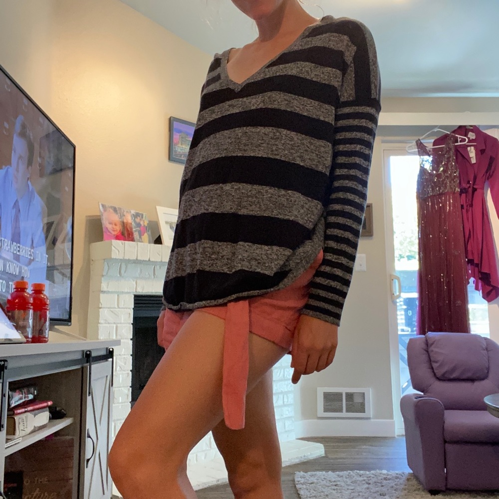 Black and grey sweater
